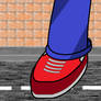 Basic shoe burst animation