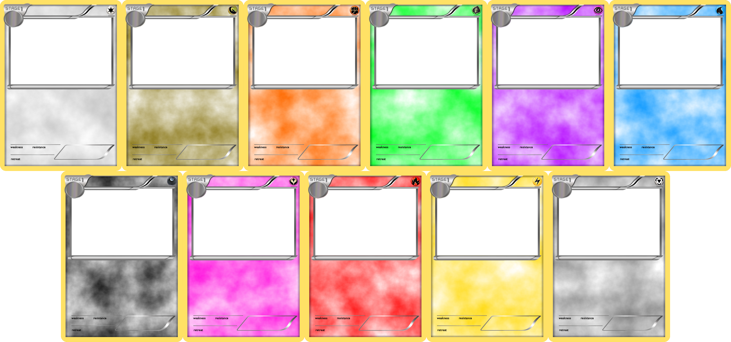 Pokemon Blank Card Templates Stage 1 By LevelInfinitum On DeviantArt