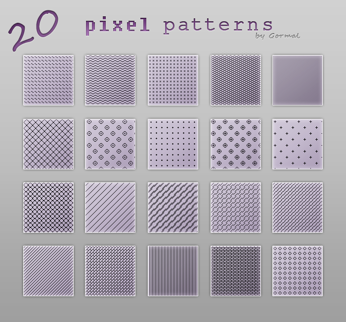 Pixel patterns