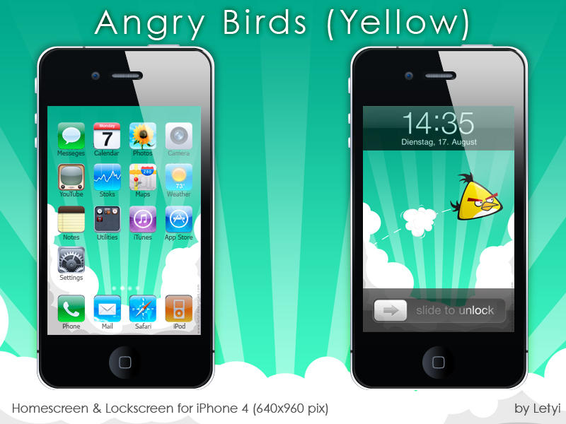 Angry Birds -Yellow- iPhone by Letyi on DeviantArt
