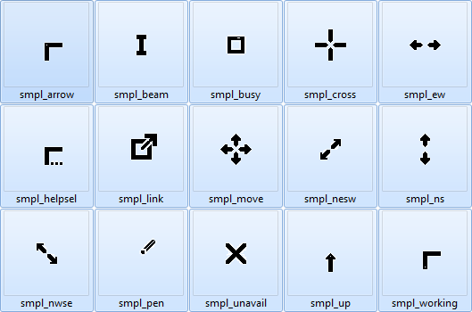 smpl_cursors