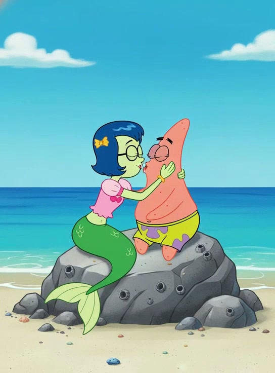 Mindy and Patrick on the Beach by mermaidan on DeviantArt