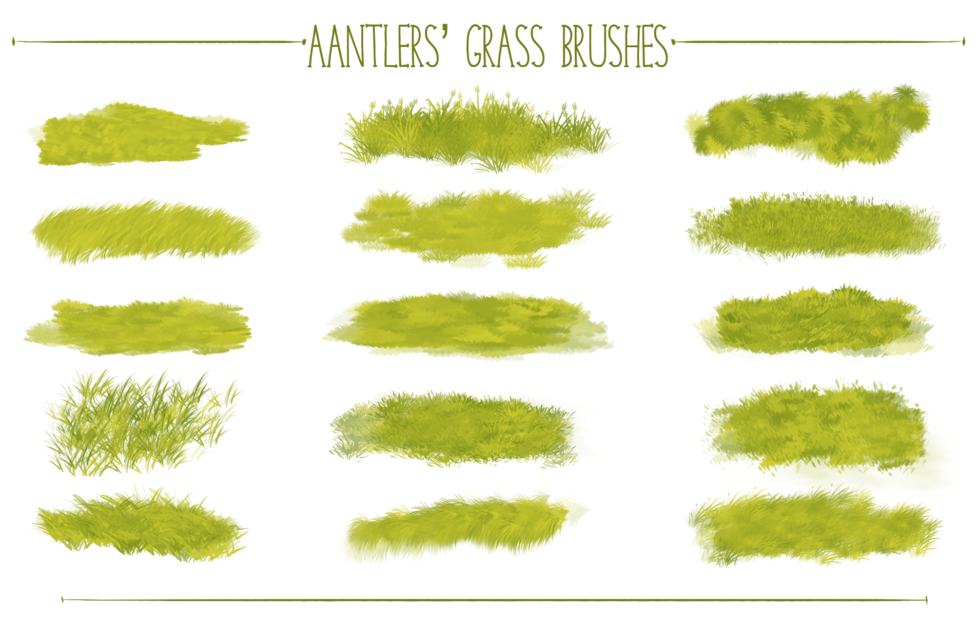 Aantlers Free Photoshop  Grass  Brushes  by aantlers on 