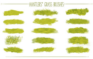 Aantlers' Free Photoshop Grass Brushes