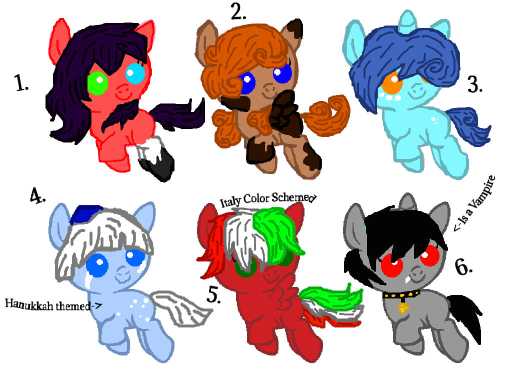 3 point pony adopts-#1-Open by TwilightLuv10 on DeviantArt