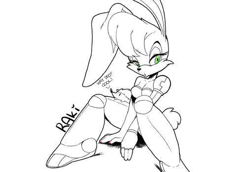 Color this hot rabbit