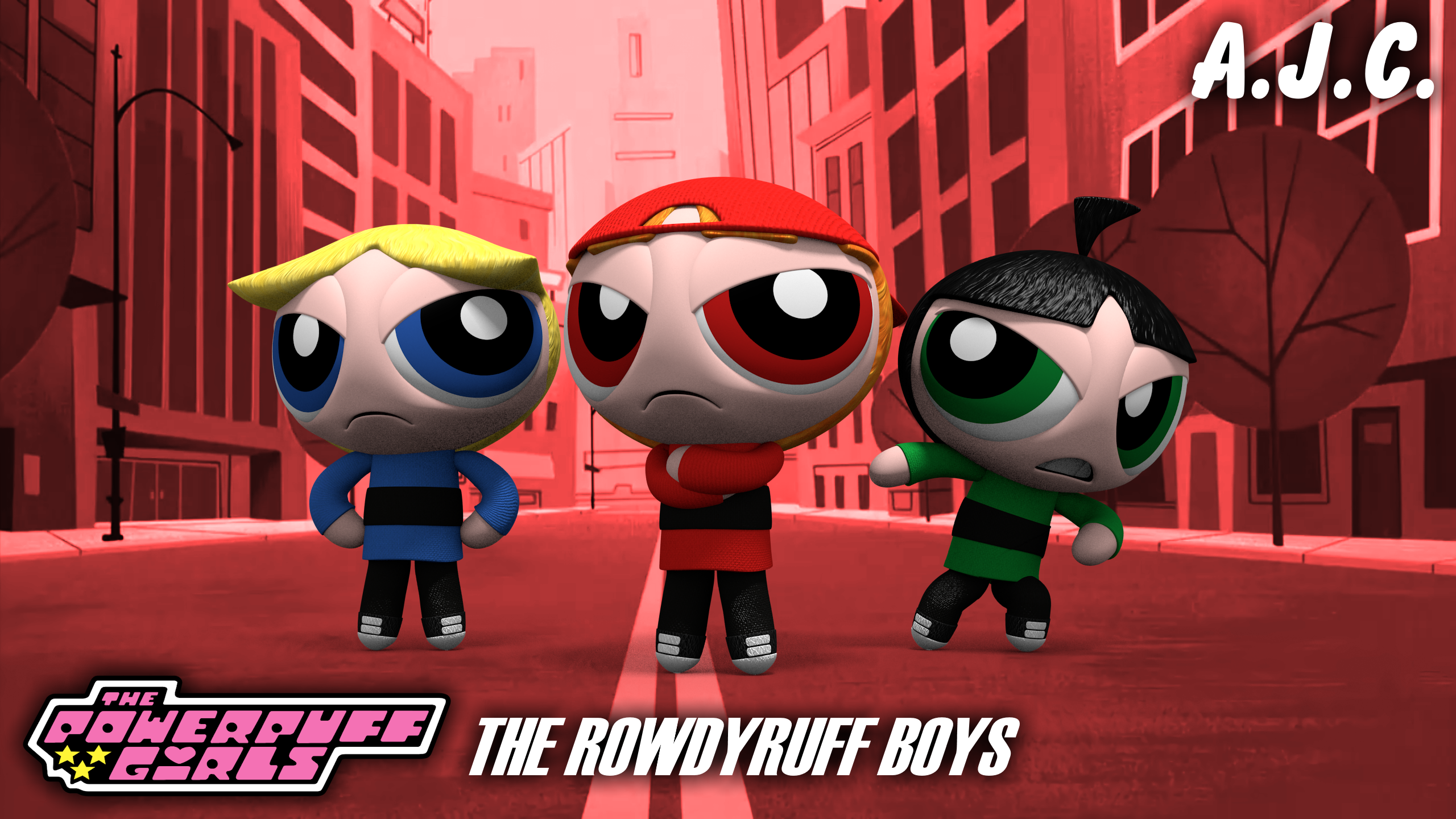 The Rowdyruff Boys 3D models (with download) by AJC-Artworks on DeviantArt