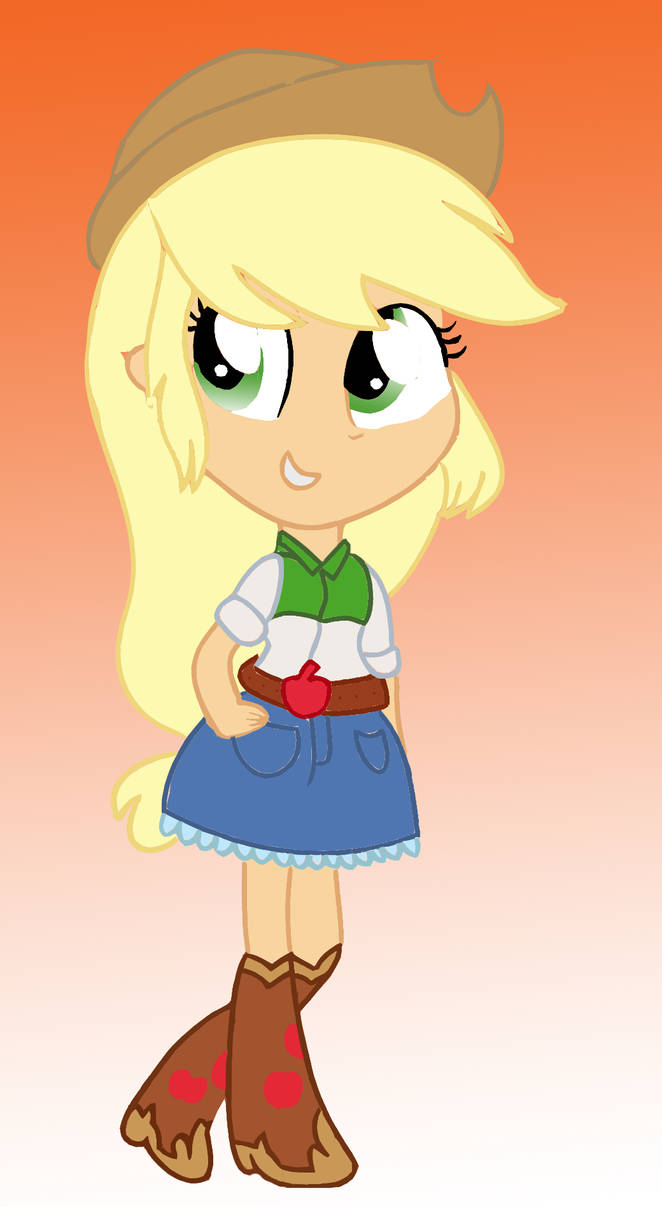 Applejack Equestria Girls by cuppaint on DeviantArt