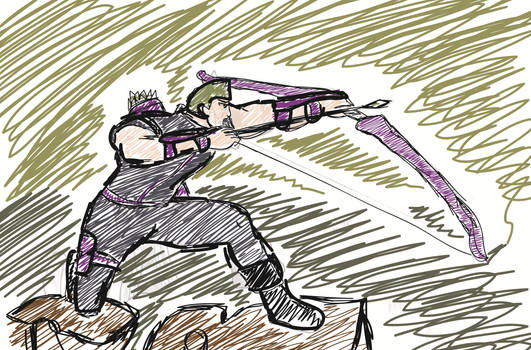 Hawkeye Kid Rdawing