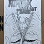 Leonardo TMNT Krang Comic Sketch Cover Ink Drawing