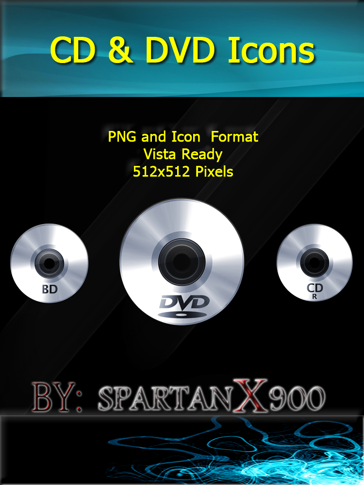 CD and DVD Icons