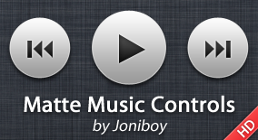 Matte Music Controls