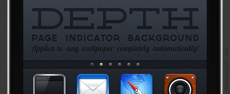 Depth: Page Indicator background