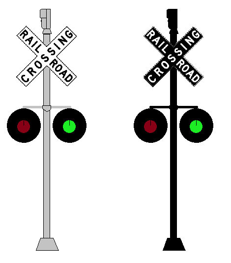 toy railroad crossing signal lights