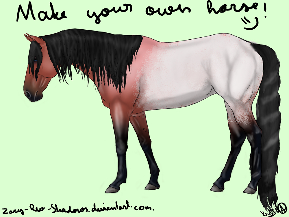 Make your own horse by ZacyRevShadows on DeviantArt