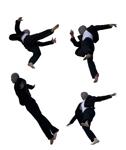 Jumping figures crops PSD file