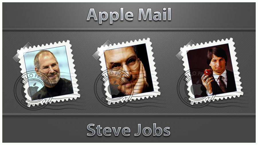 Steve Jobs Apple mail icons pack