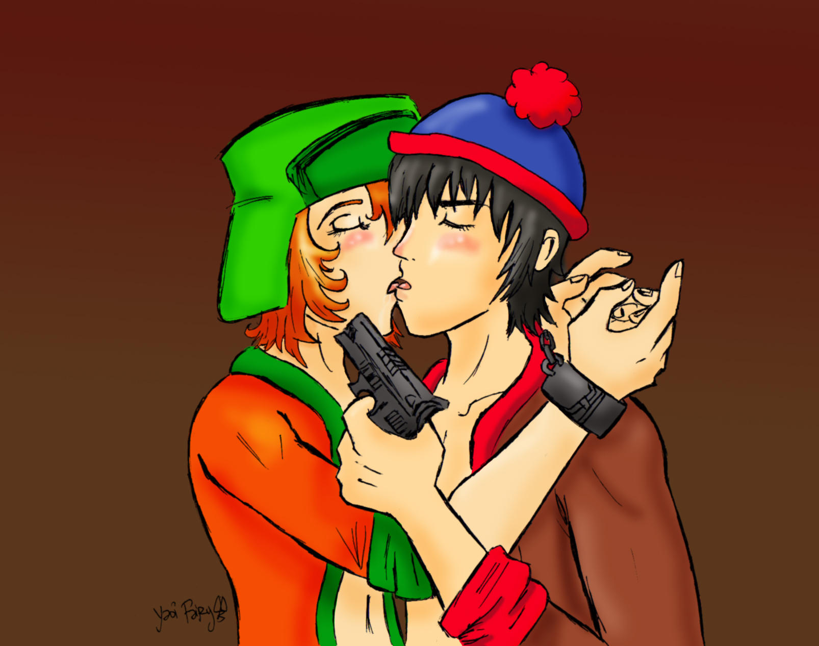south park stan and kyle fanart south park fanart stan and kyle by.