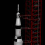 Saturn V and Service Structure