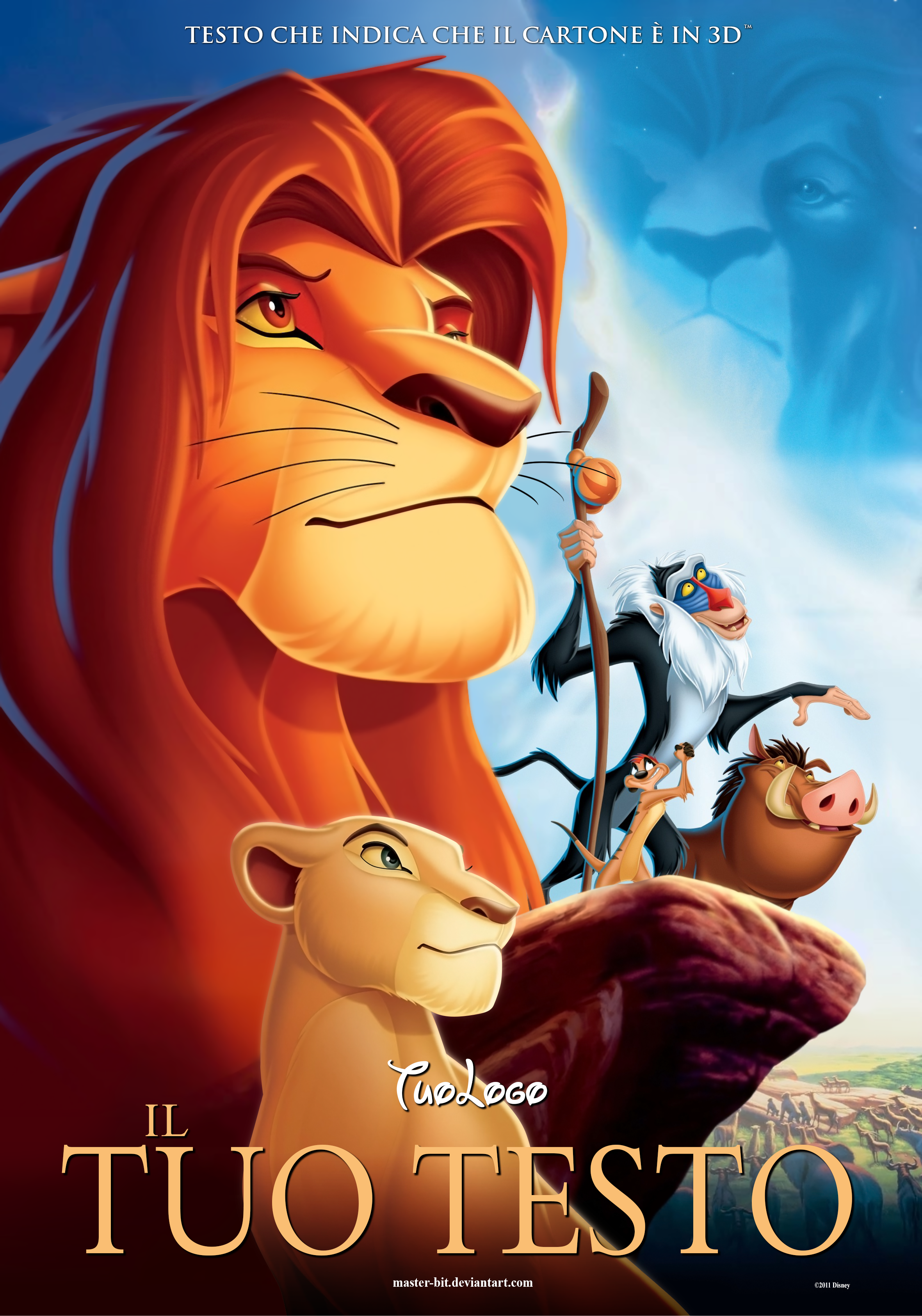 Lion King 3D Custom Poster