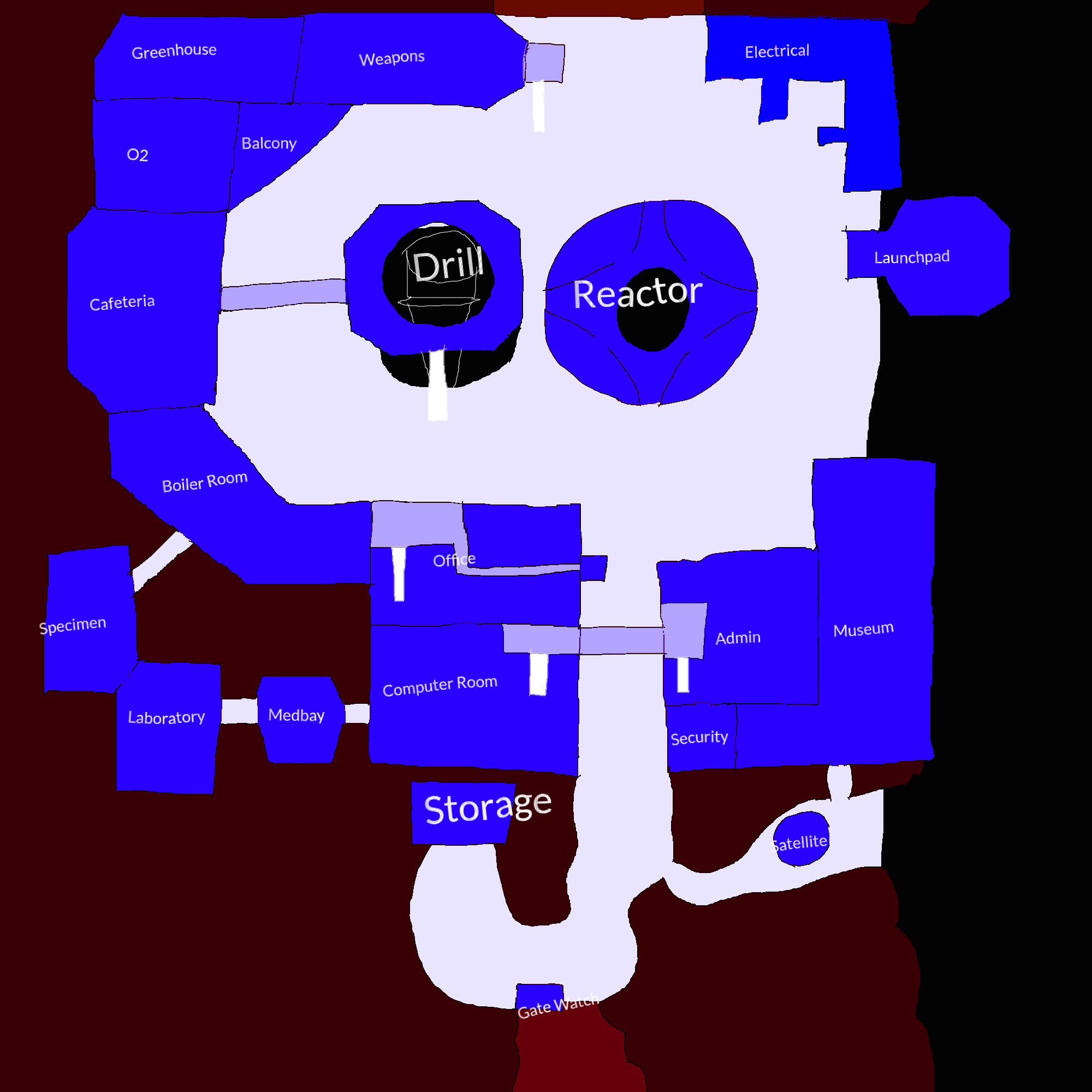 Fanmade AmongUs Map Mars by FlameyTheWolf on DeviantArt