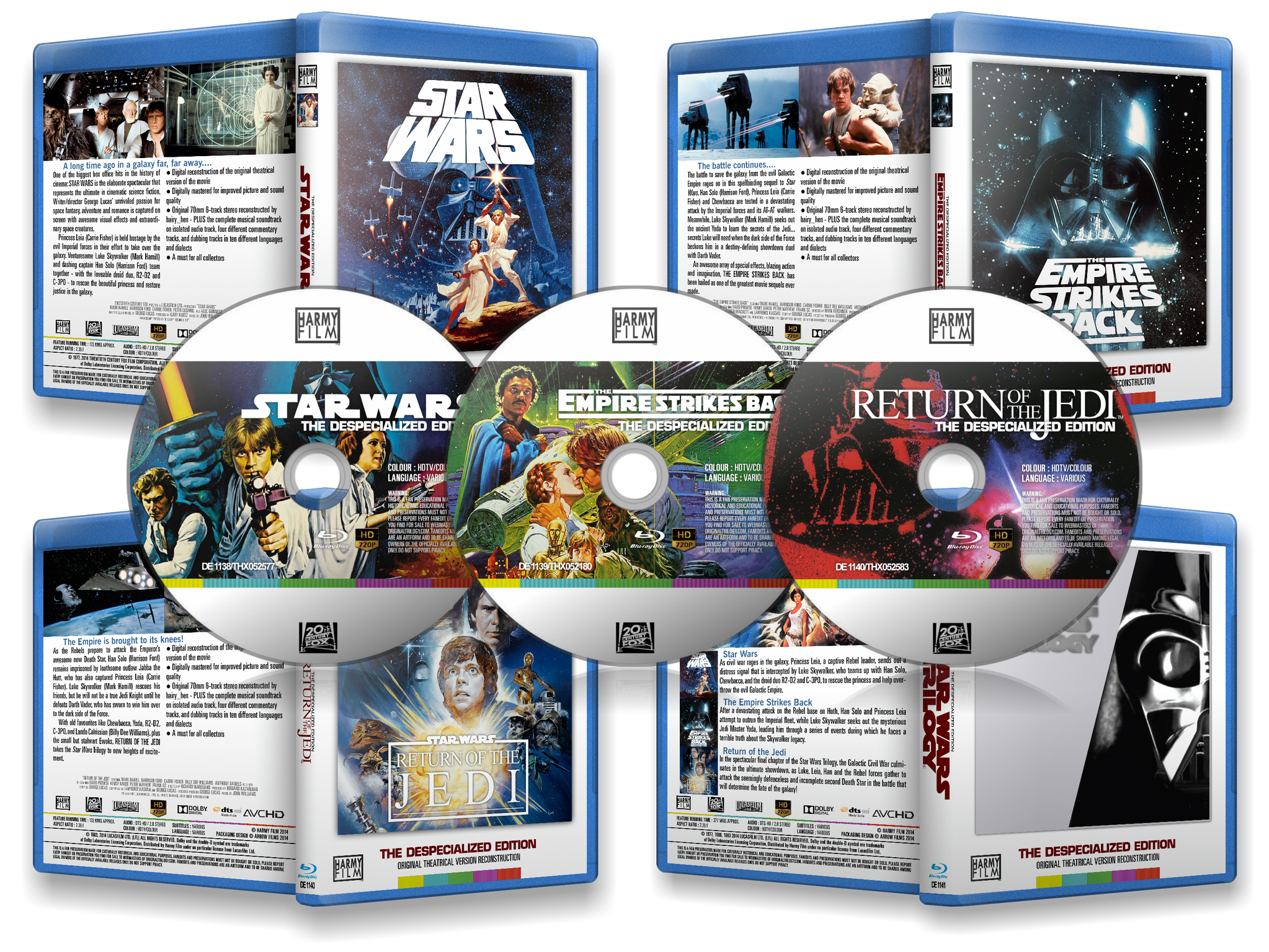 Star Wars Trilogy Blu-rays