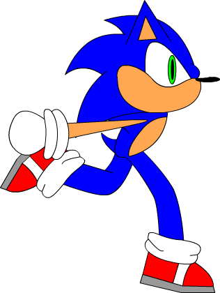 sonic running animation