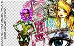 Colored Sketches PNG Pack 1
