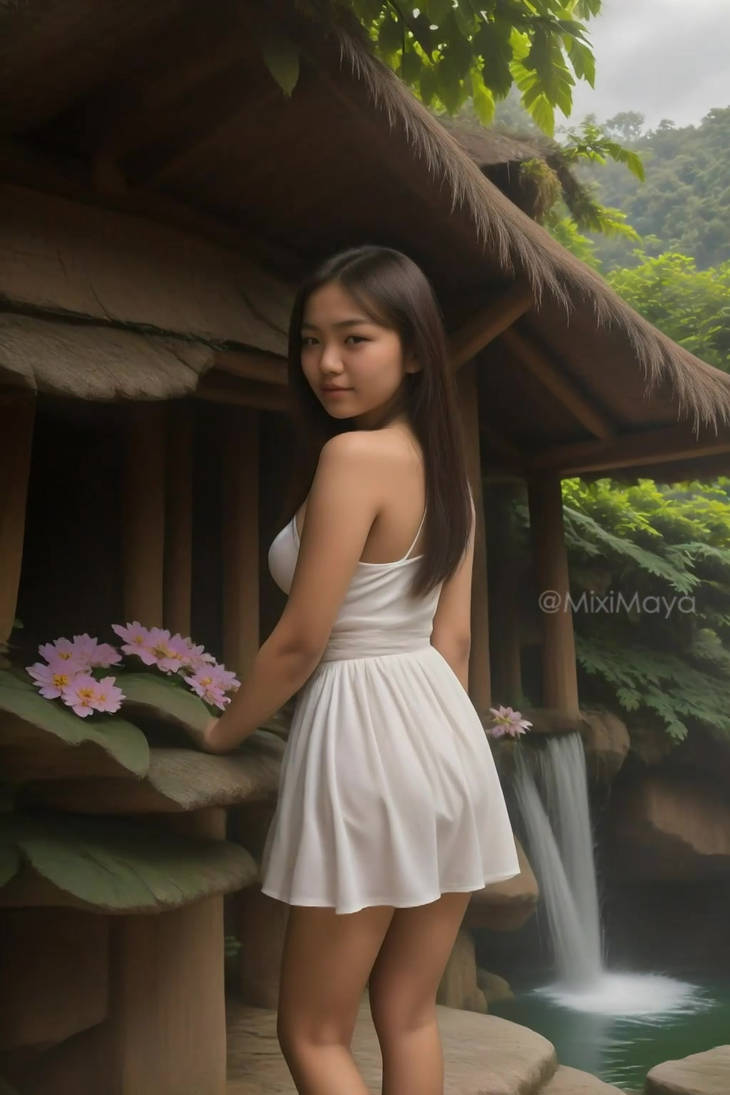 Beautiful girl at a magical place by MixiMaya on DeviantArt