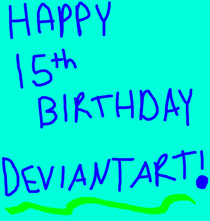 Happy 15th Birthday DeviantArt! by winterbells1 on DeviantArt