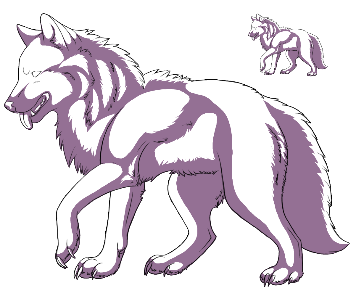 FREE wolf lineart (greyscaled) by camychan on DeviantArt