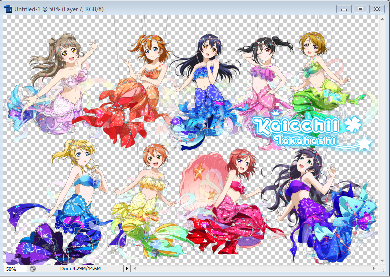 Render Love Live Mermaid By Kaicchii On Deviantart