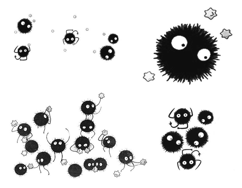 Susuwatari Sootballs Brush for Photoshop by antoniacristal16 on DeviantArt