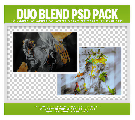 Duo Blends PSD Pack (100 Watchers)