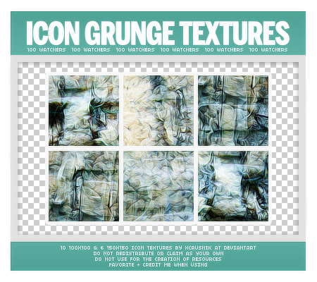 Grunge Icon Textures Pack (100 Watchers)