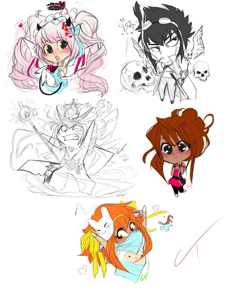 All The Chibis I by l-WhiteFire-l on DeviantArt
