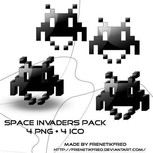 Space Invaders icons
