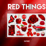 RENDERS|Red Things (Thanks for the 100 Watchers!)