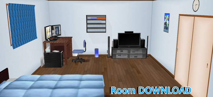 MMD big bedroom edit DOWNLOAD