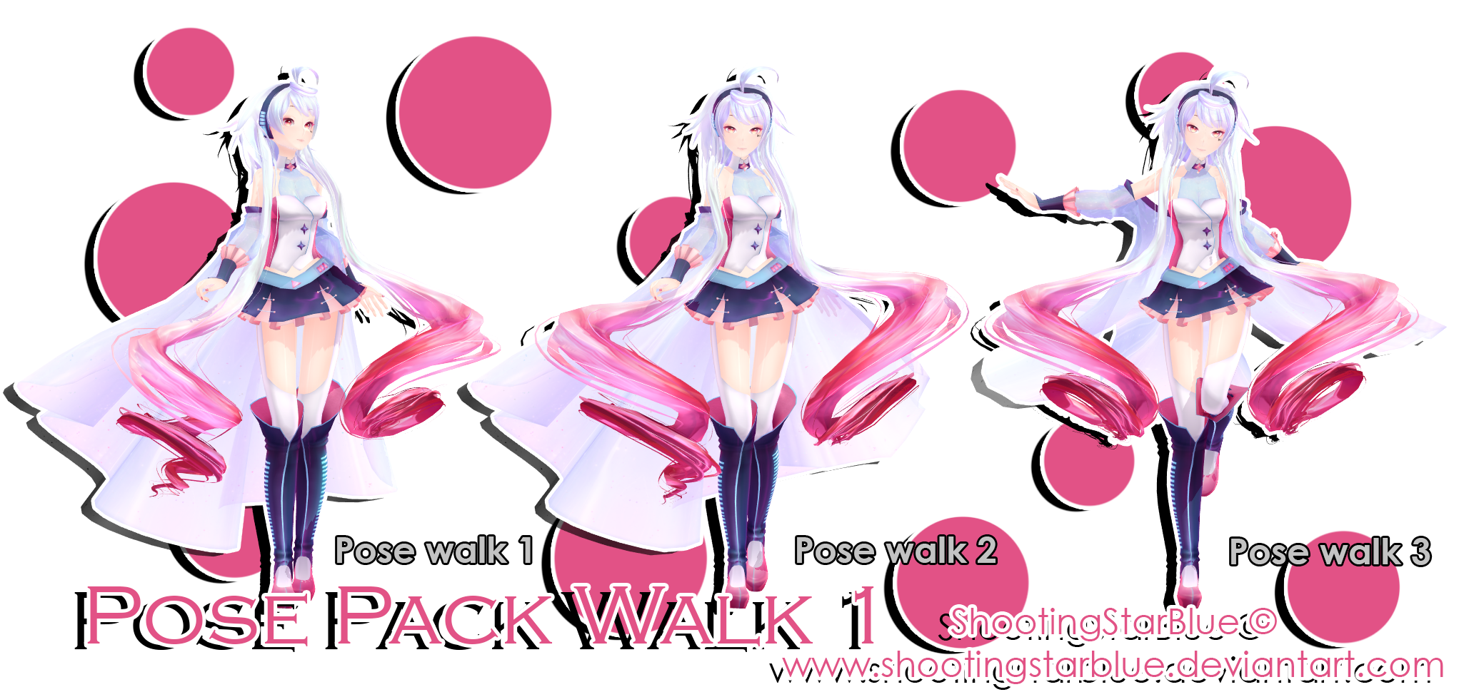 Pose pack walk 1 by ShootingStarBlue on DeviantArt