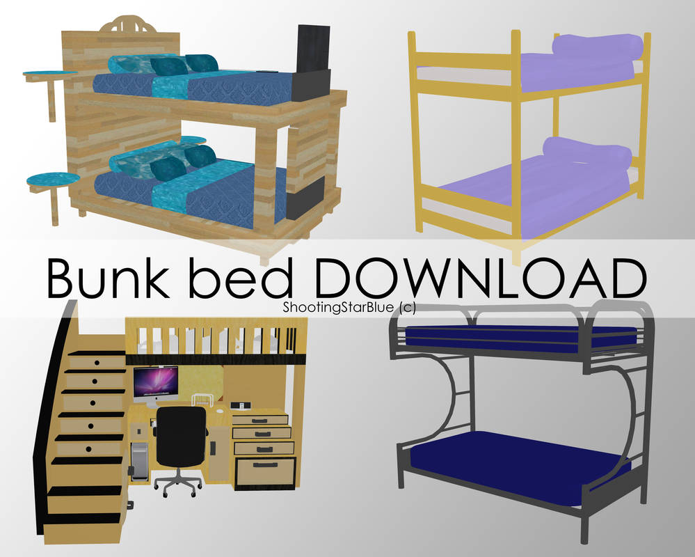 Bunk bed [DOWNLOAD] by ShootingStarBlue on DeviantArt