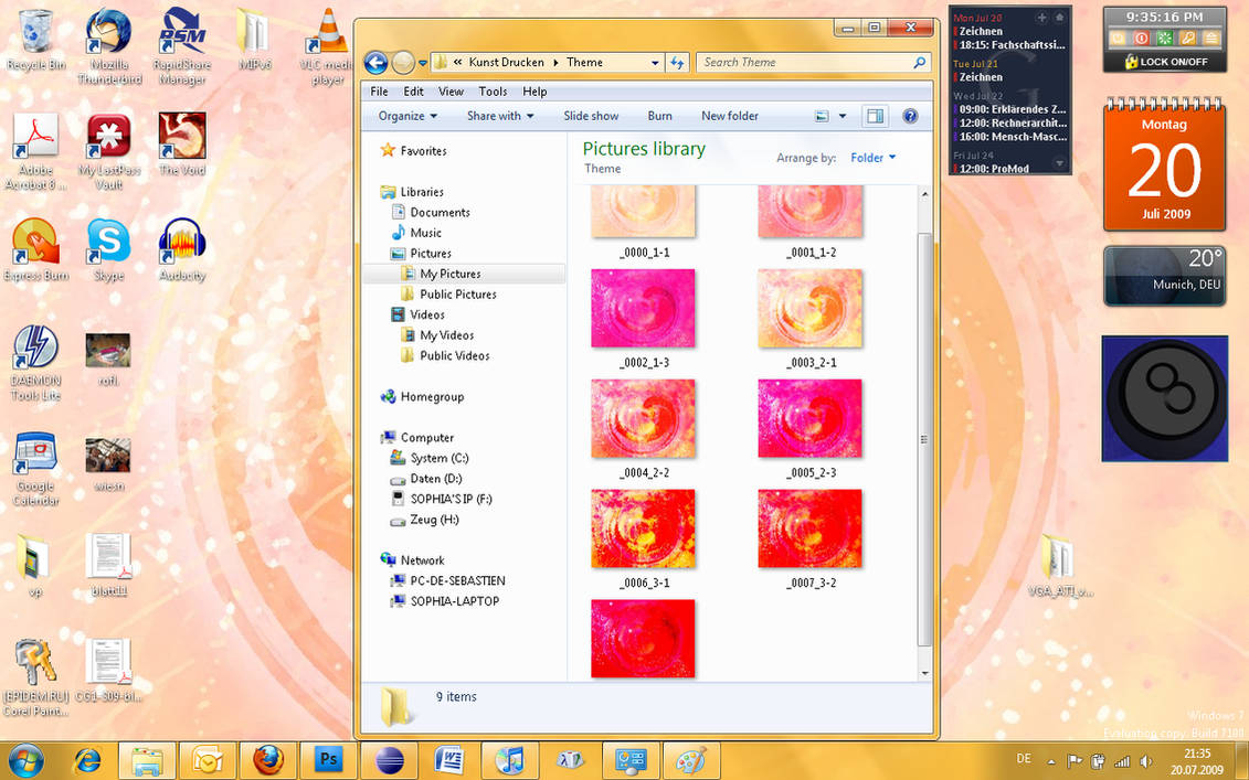 Heart Windows 7 Theme by soffl