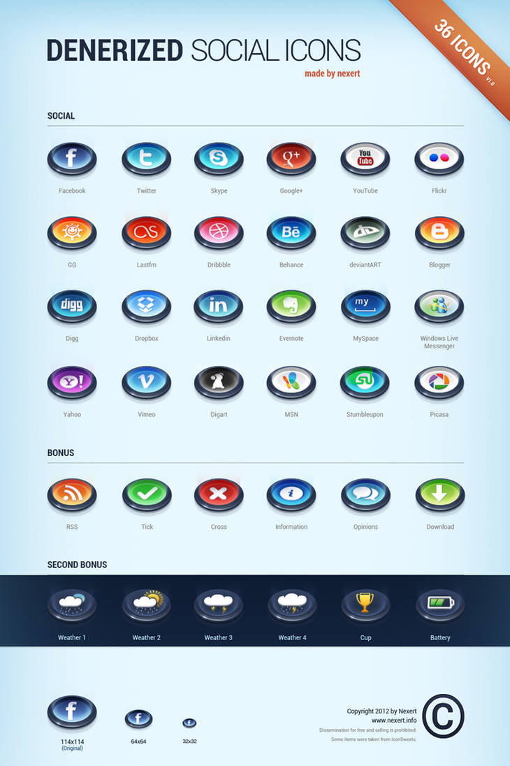 Denerized Icons v1.0 by Nexert on DeviantArt