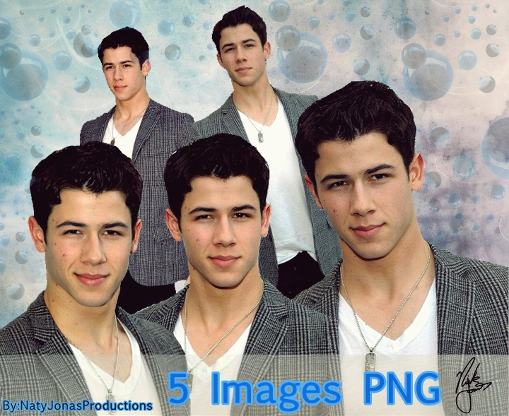 5 Images PNG- Nick Jonas