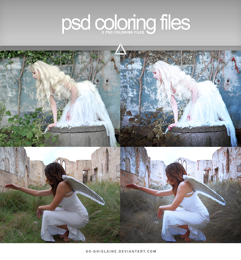 PSD coloring - Cold colors