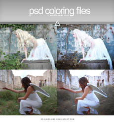 PSD coloring - Cold colors