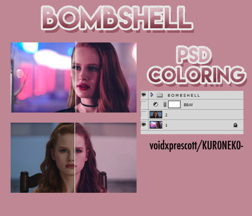 BOMBSHELL [PSD COLORING] by voidxprescott on DeviantArt