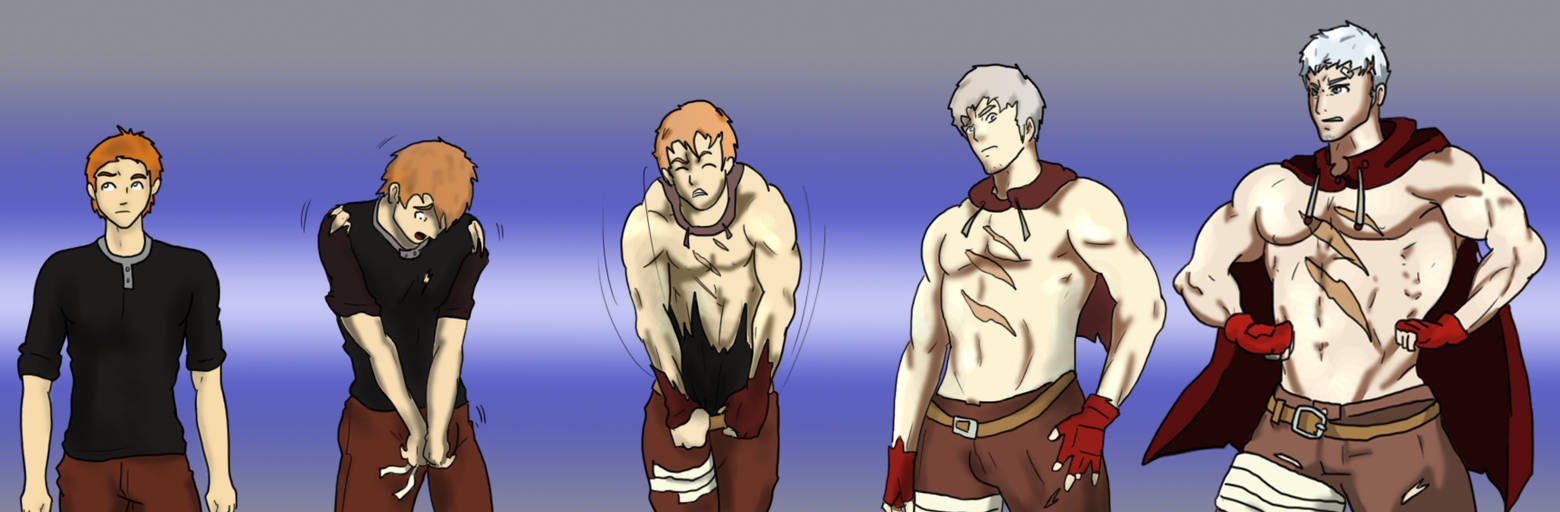 Muscle Growth Transformation Comission by spartasko on DeviantArt