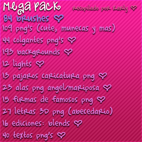 Mega Pack de Recursos PNG