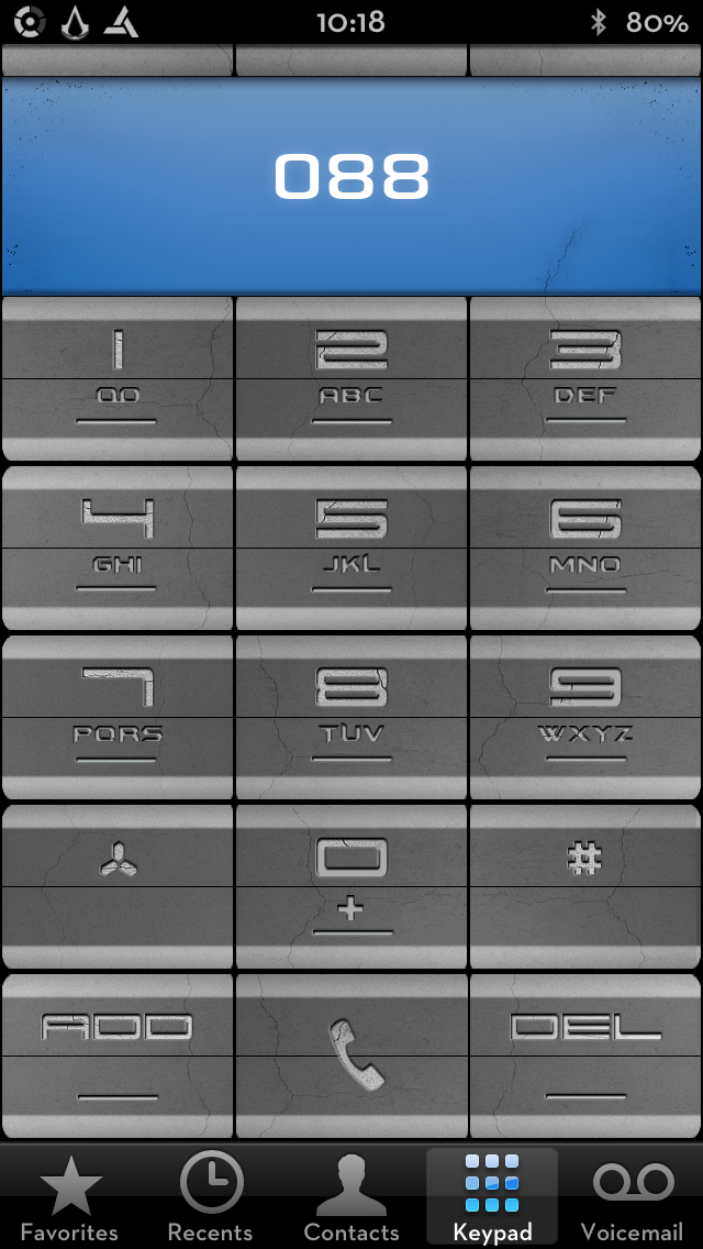 Surr3a1 Dialer Carved Stone theme iphone 5